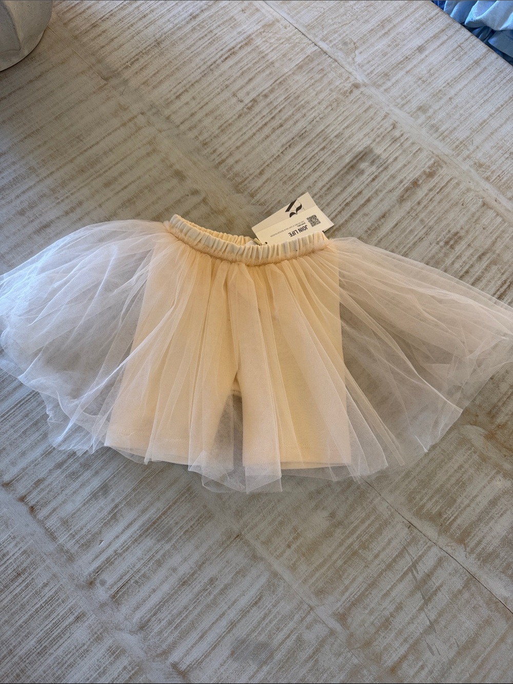 Zara Girls Cream Tulle Layered Skirt